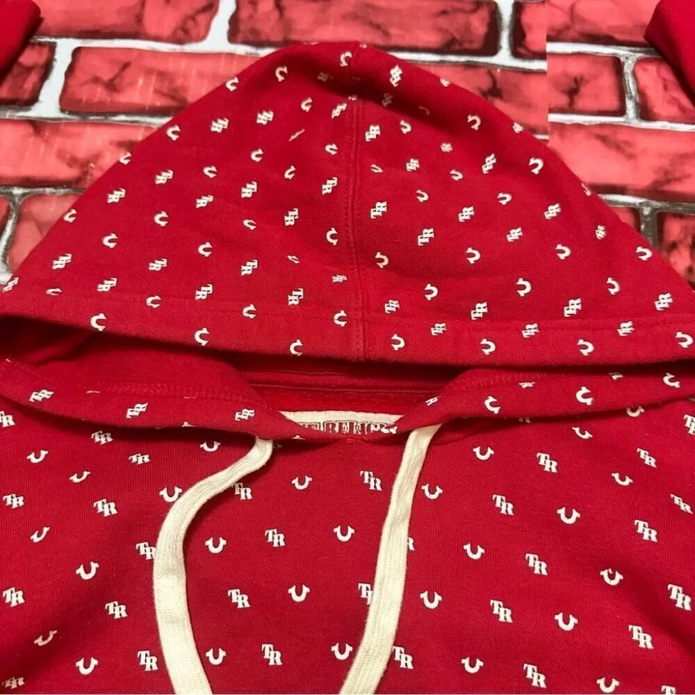 TRUE RELIGION World Tour Red pullover hoodie SP